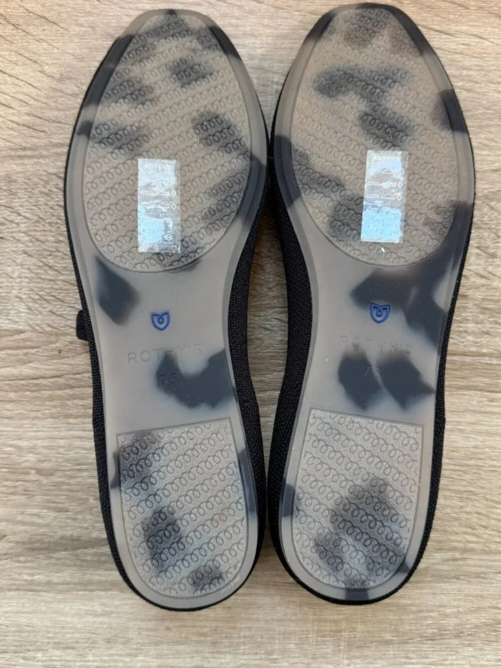New Rothy's The Square Mary Jane Flats in Black 7.5